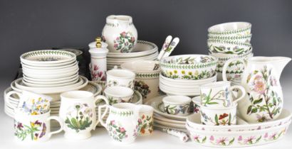 Portmeirion dinner and decorative ware decorated in the Botanic Garden pattern, approximately 83