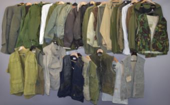 Quantity of sporting / military jackets and gilets / vests including Jack Murphy, Orvis and