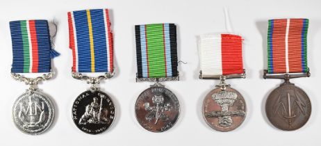 Five unofficial / commemorative medals comprising Intermediate Nuclear Forces Treaty Medal,