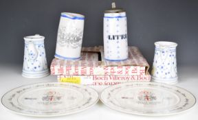 Villeroy and Boch two chargers for the 800th Anniversary of the City of London sponsored by the