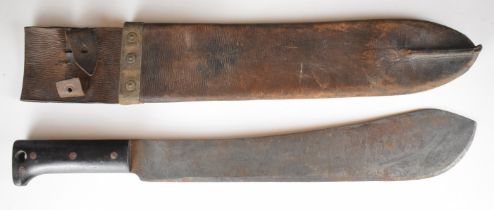 WW2 American machete marked Collins & Co, Made in US, number 1250, 1940, blade length 38cm, with
