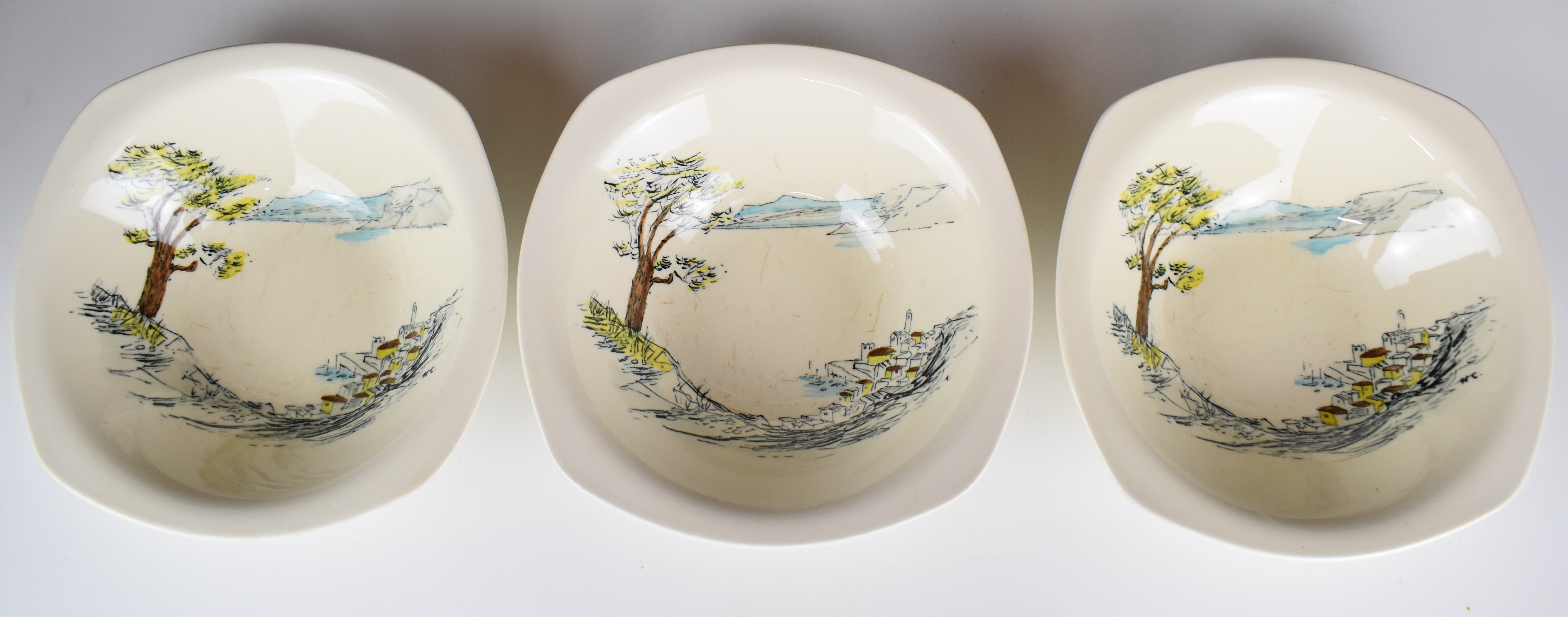 Hugh Casson for Midwinter tea ware decorated in the Riviera pattern and three similar pieces - Image 3 of 6