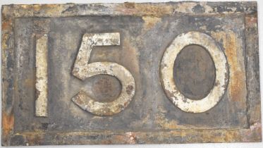 London & South Western Railway cast iron 150 bridge plate, length 56cm