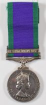 Royal Air Force Elizabeth II General Service Medal with clasp for South Arabia named to 0687895