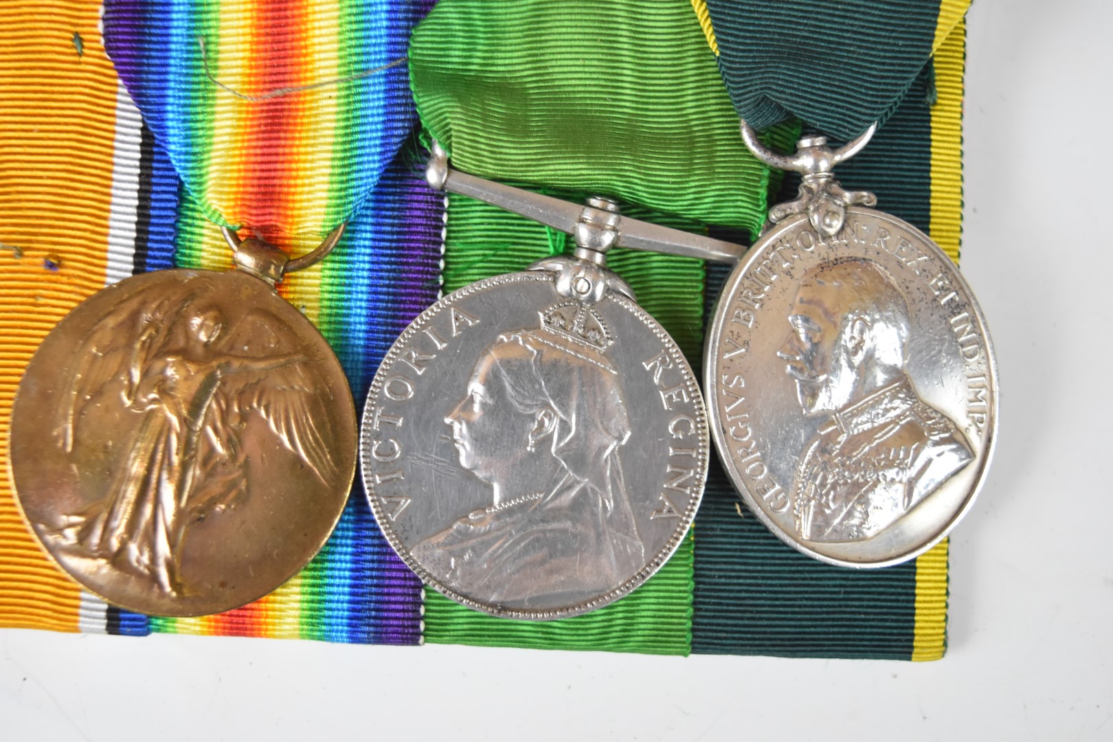 British Army Great War Worcestershire Regiment Distinguished Conduct Medal group of six, named to - Image 8 of 21