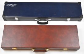 Two shotgun carry cases one Shadow and one with compartments for a shotgun and two sets of