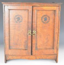 Eley Kynoch Shotgun cartridges shop display or advertising oak cabinet with 'Kynoch Trade Mark'