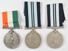 Two India Service Medals 1945 and an Indian Independence Medal named to 2155 Niranja Singh, Army