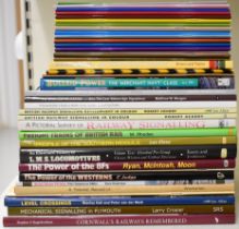 Approximately 40 railway interest books, mainly relating to steam and diesel locomotives, rolling