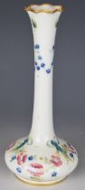William Moorcroft for Macintyre signed Florianware pedestal vase with flared and frilled neck, 'Made