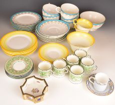 Collection of Shelley, Royal Worcester and Wedgwood tea and coffee ware