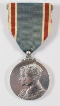 Silver George VI and Queen Elizabeth 1937 Coronation medal