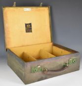 Shotgun cartridge carry case with Brady of Halesowen plaque and 'Westley Richards Guns, Rifles and