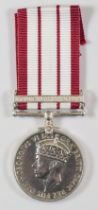 Royal Navy George VI Naval General Service Medal with clasp for Palestine named to 661586 F J Marsh,