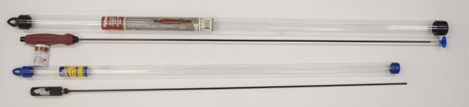 Two rifle cleaning rods Tipton The Deluxe Carbon Fibre 40" .22-26 calibre and Tetra Gun Premium