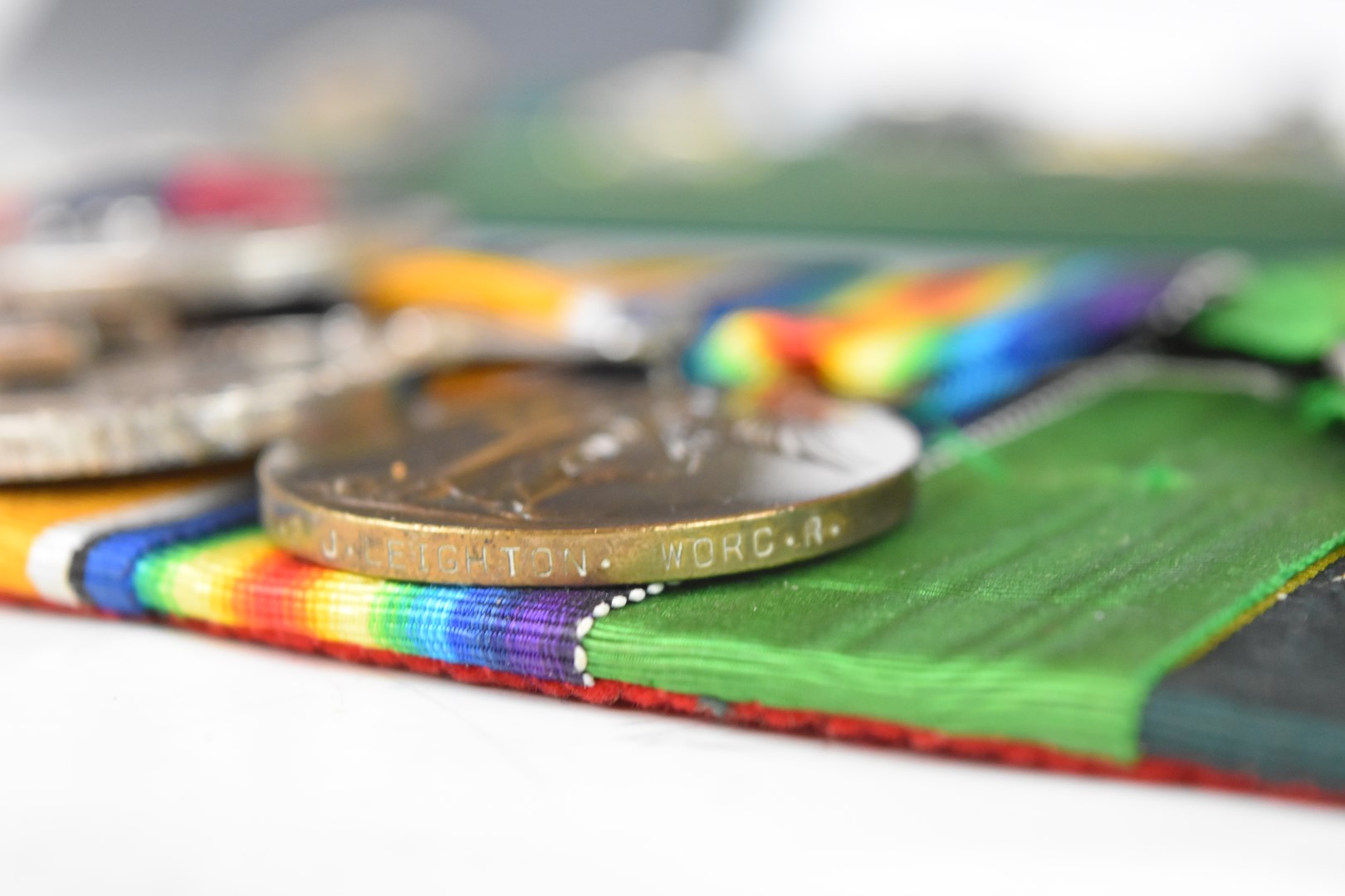 British Army Great War Worcestershire Regiment Distinguished Conduct Medal group of six, named to - Image 18 of 21