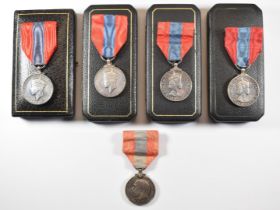 Five Imperial Service Medals comprising George V named to Joseph Henry Smith, two George VI named to