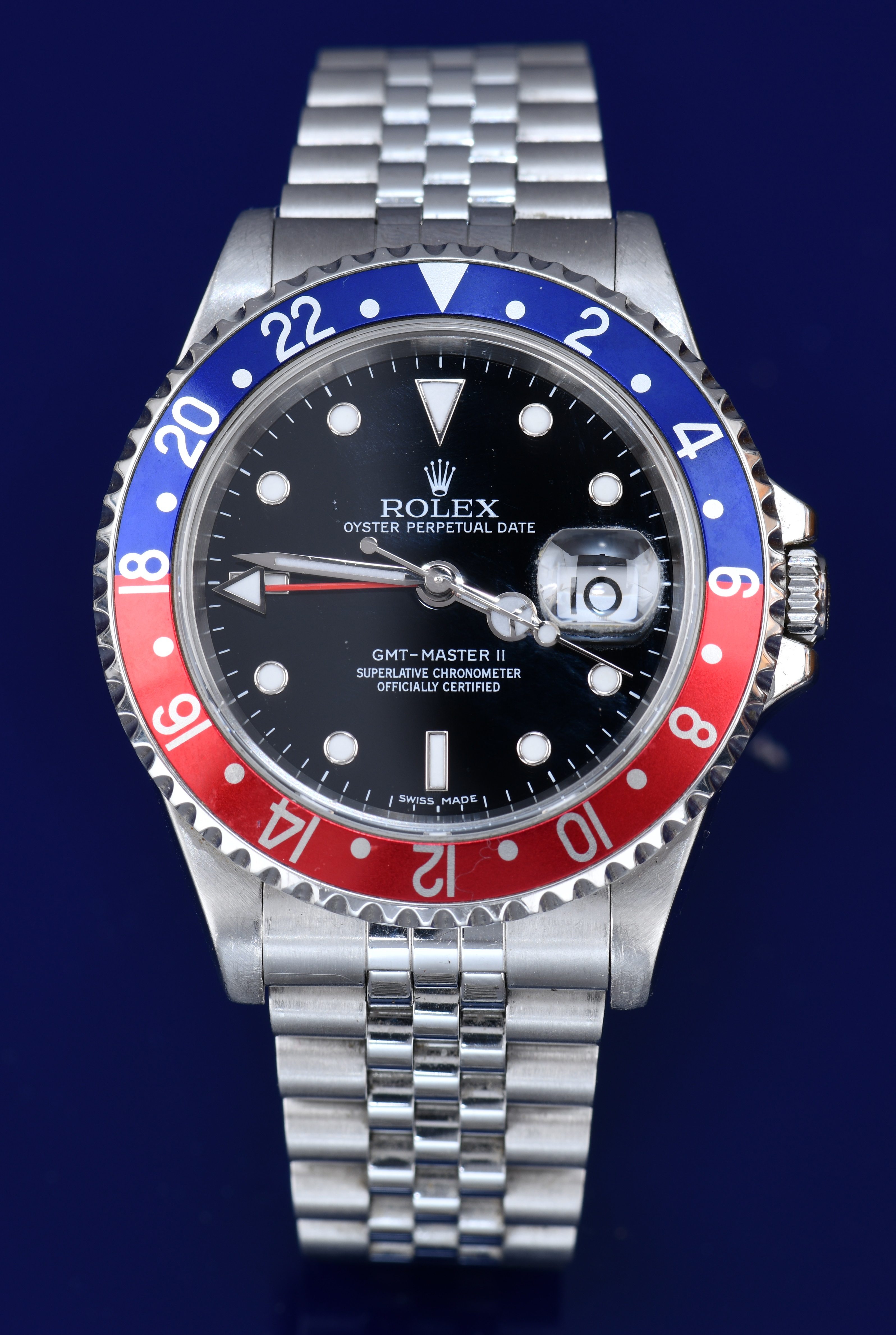 Rolex Oyster Perpetual Date GMT Master II 'Pepsi' gentleman's automatic wristwatch ref. 16710 T,