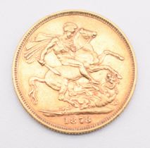 1878 Queen Victoria gold full sovereign