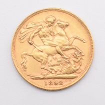 1898 Queen Victoria gold full sovereign