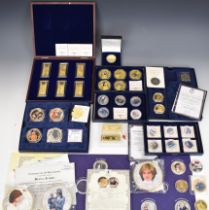 Collectible cased or boxed coins and ingots from London Mint, Jubilee Mint and Westminster Coins