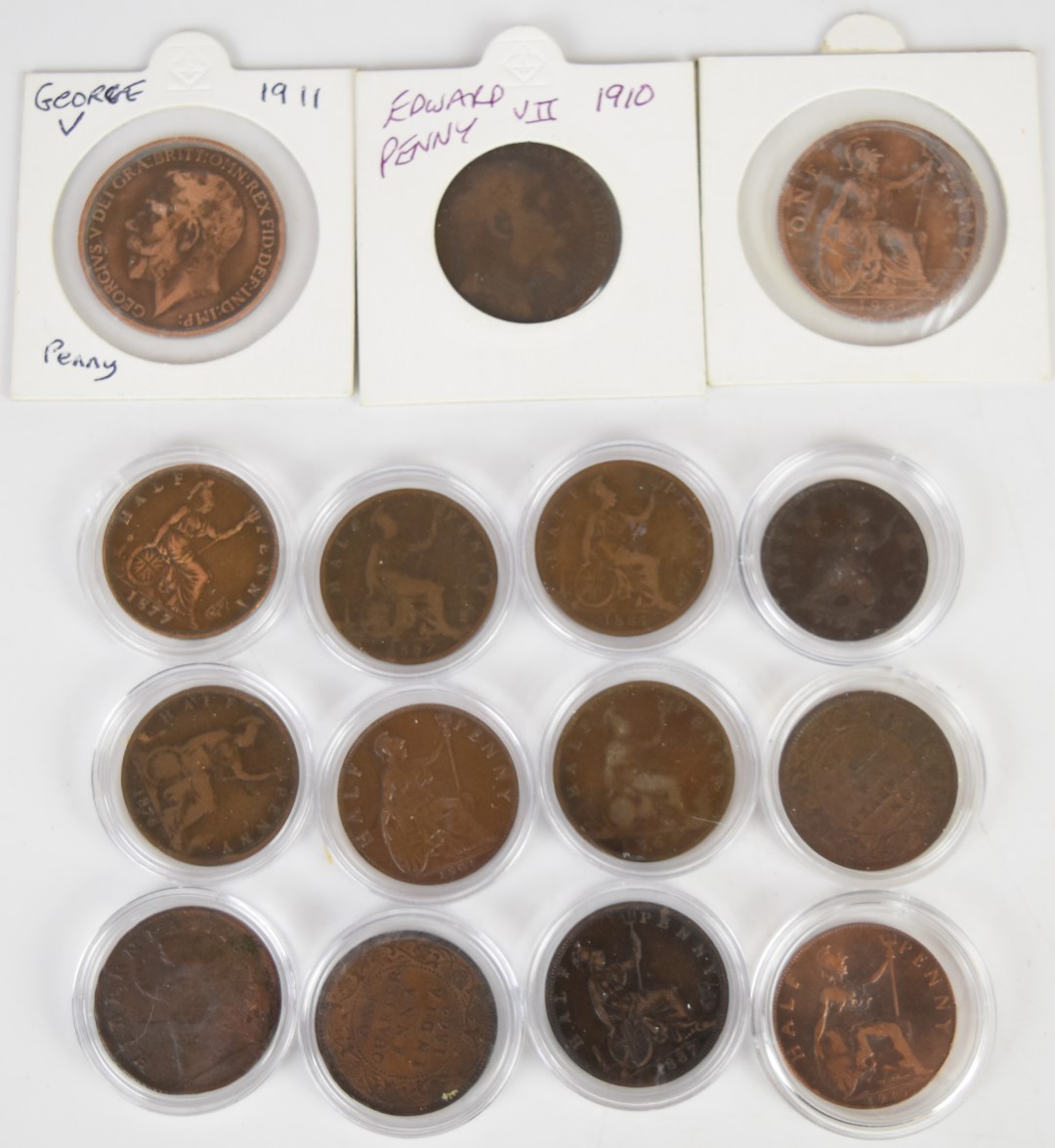 A collection of Georgian and Victorian copper and bronze coinage, George I onwards includes - Image 3 of 5