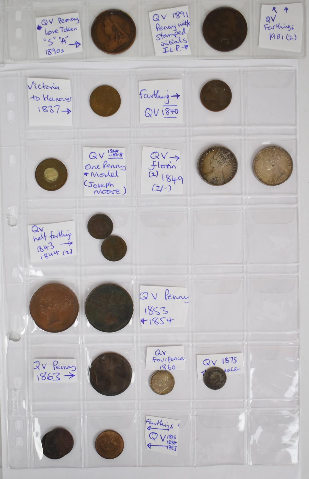 A collection of mainly 19th century world coinage and tokens to include Charles II, William III - Image 7 of 11