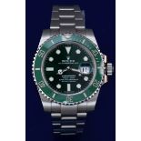 Rolex Oyster Perpetual Date Submariner 'Hulk' gentleman's automatic wristwatch ref. 116610 LV with