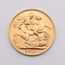 1910 Edward VII gold full sovereign