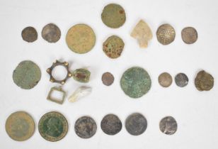 Coins and other metal detecting finds including Taynton, Upleadon, Hartpury, Gloucestershire and