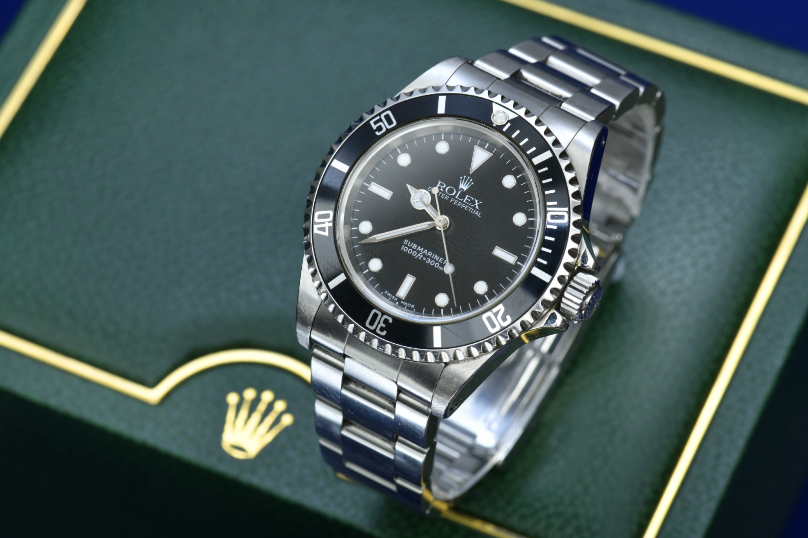 Rolex Oyster perpetual Submariner gentleman's wristwatch ref. 14060M with luminous hands and hour - Image 6 of 11