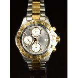 Tag Heuer Aquaracer gentleman's automatic chronograph wristwatch ref. CAF2120 with date aperture,