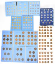 A quantity of Hirschhorn, Whitman and other coin folders, includes some silver content