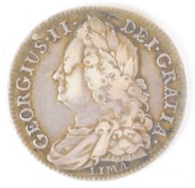 1745 George II Lima half crown