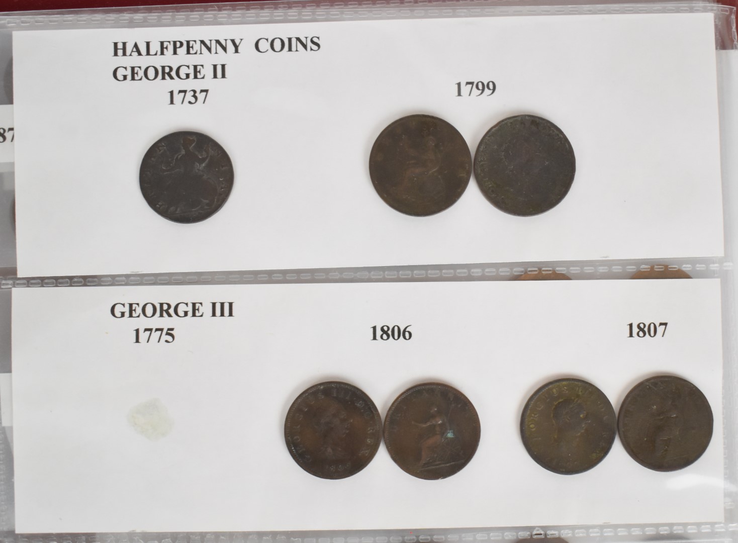 An amateur UK coin collection George III onwards, includes silver content, George III sixpences, - Image 5 of 7