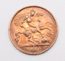 1926 George V gold half sovereign