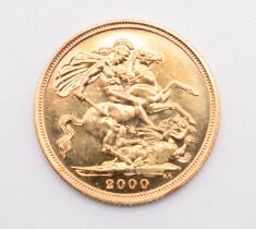 2000 Queen Elizabeth II gold full sovereign