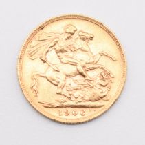 1906 Edward VII gold full sovereign