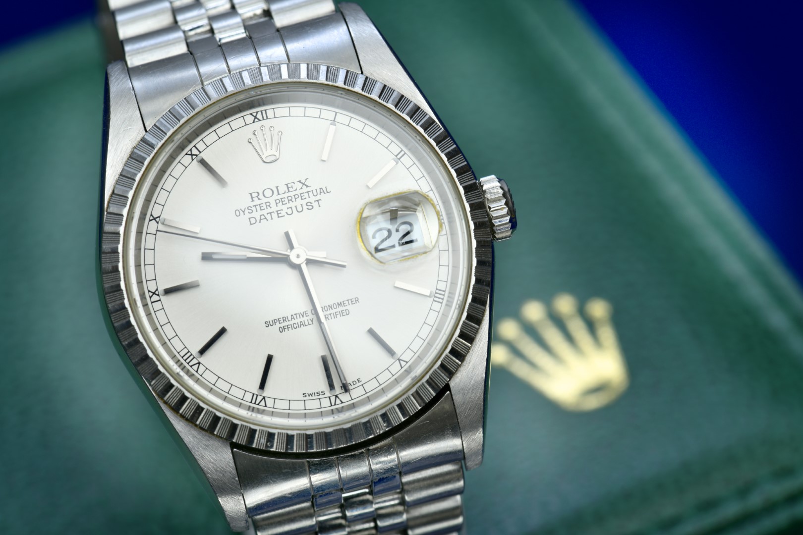 Rolex Oyster Perpetual Datejust gentleman's wristwatch ref. 16220 with date aperture, luminous - Image 4 of 12