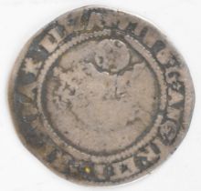 1570 Elizabeth I hammered silver sixpence with castle mint mark