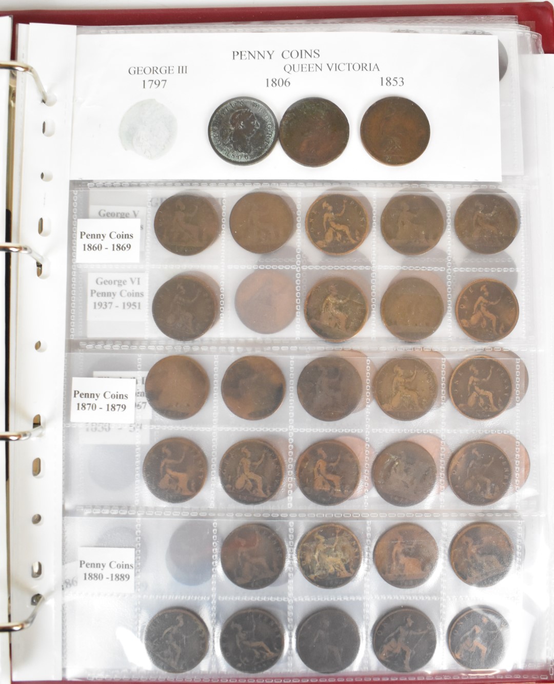 An amateur UK coin collection George III onwards, includes silver content, George III sixpences, - Image 4 of 7