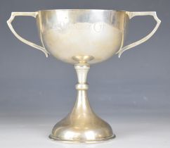 George V hallmarked silver twin handled trophy cup, Birmingham 1925, maker Williams (Birmingham)