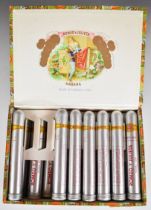 Twenty three Romeo y Julieta 'Romeo no 2 de Luxe' Cuban cigars, in aluminium tubes and original