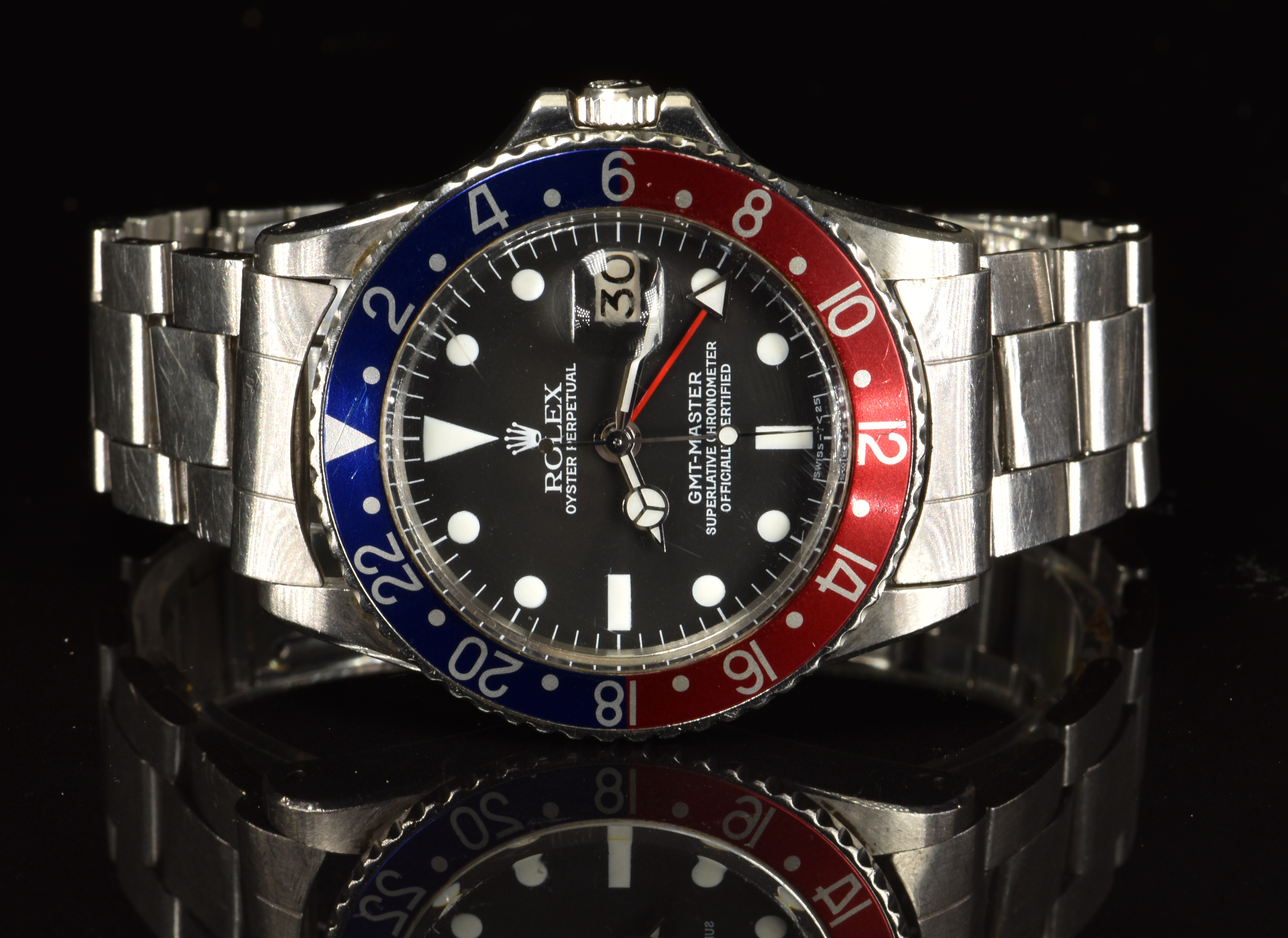 Rolex Oyster Perpetual GMT Master gentleman's automatic wristwatch ref. 1675 with date aperture, - Image 7 of 8