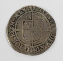 Elizabeth I hammered 1563 sixpence