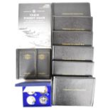 Tower Mint cased four coin set, 'Finest Hour' presentation folder with one silver coin, collection