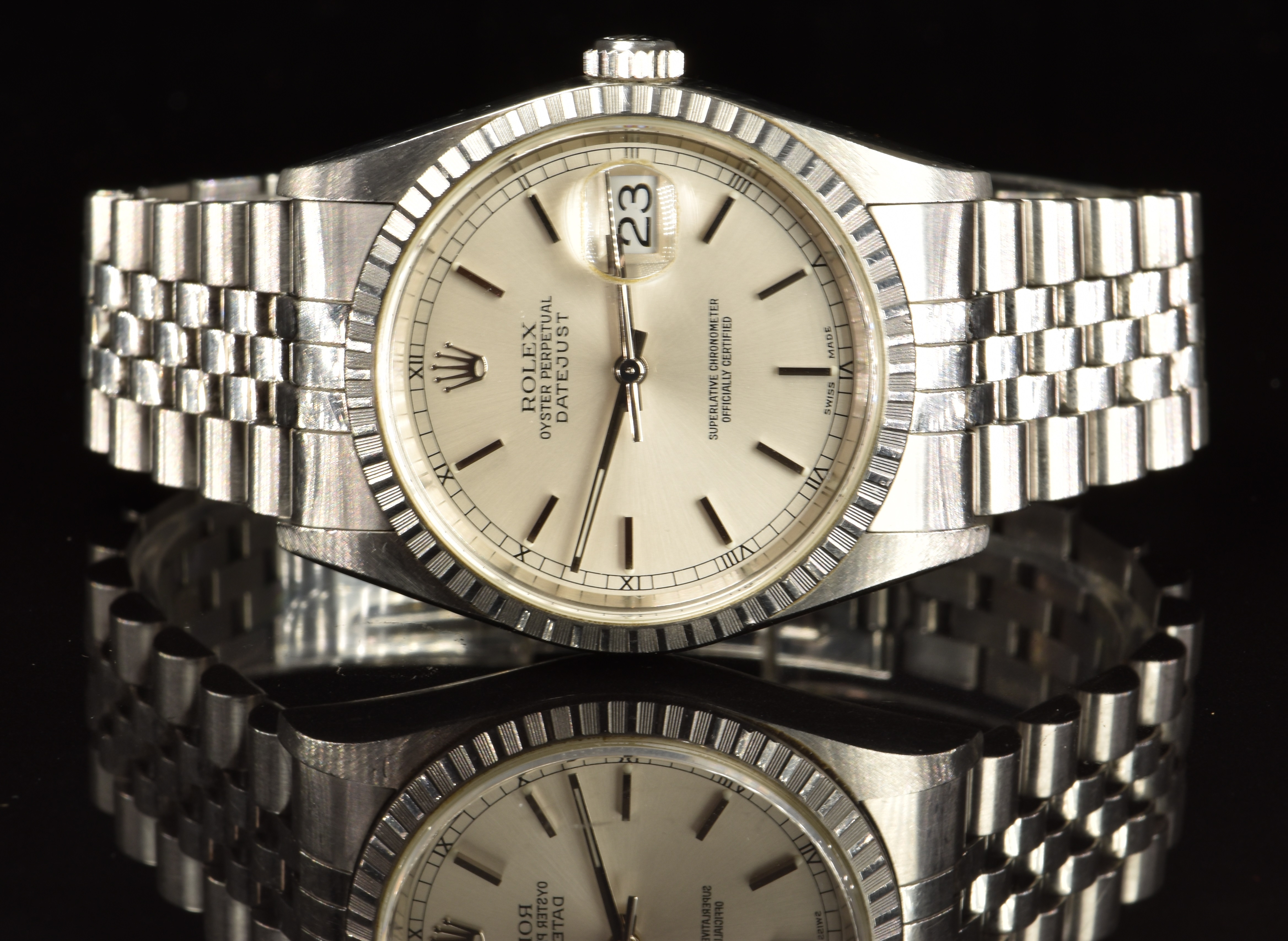 Rolex Oyster Perpetual Datejust gentleman's wristwatch ref. 16220 with date aperture, luminous - Image 7 of 12