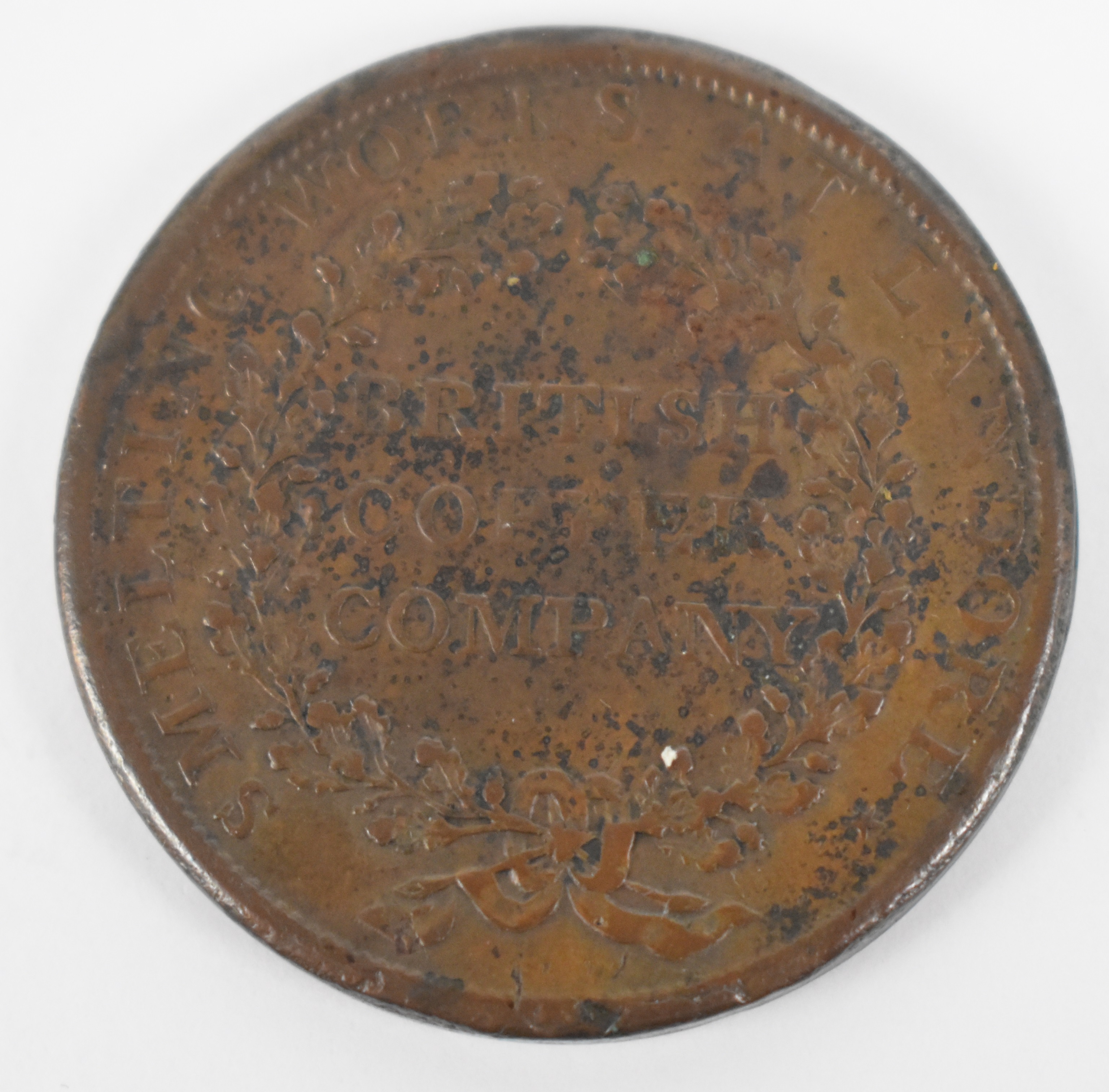 1812 Walthamstow British Copper Company Rolling Mills one penny token - Image 4 of 4