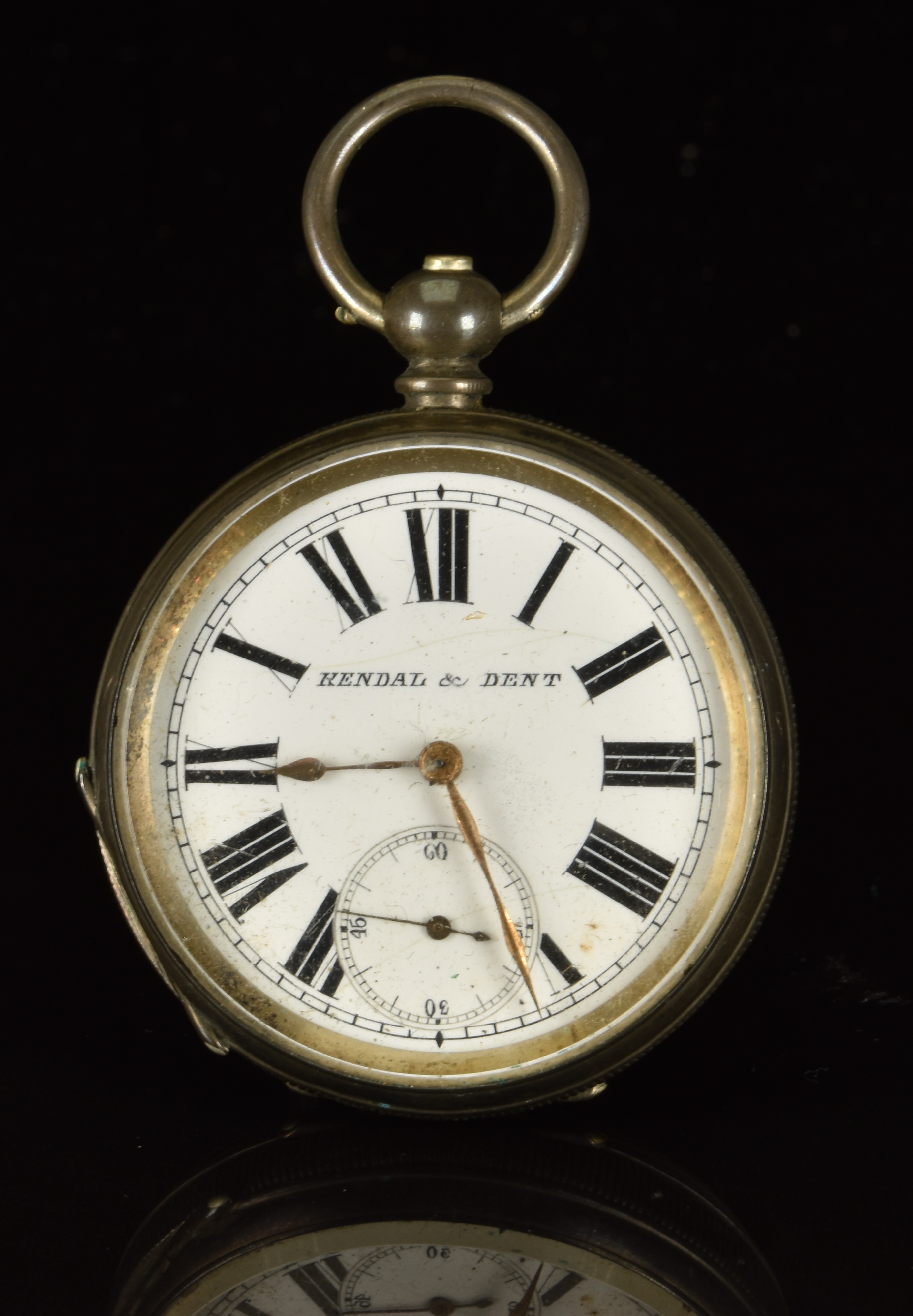 Four hallmarked silver pocket watches comprising a keyless winding half ...