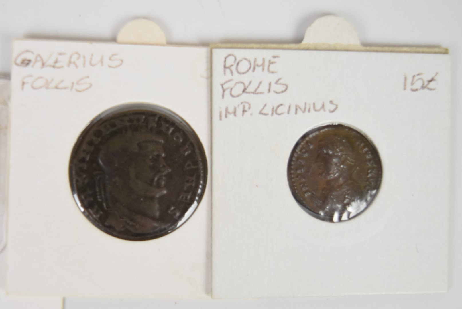 A collection of twelve Roman coins including two silver examples Diocletian follis, Phillip II, - Image 2 of 5